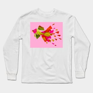 Splish-Splash ~ Hot Pink and Gold Long Sleeve T-Shirt